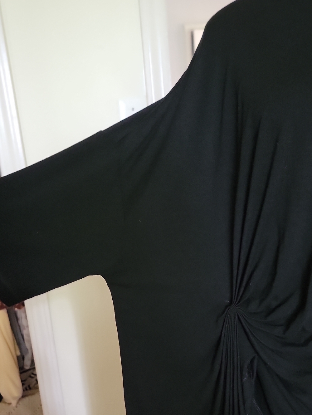 Patrizia Luca Black Draped Tunic Top - Picture 3 of 8